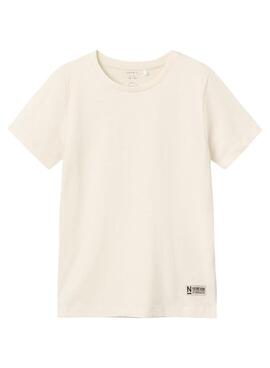 T-Shirt Name It Derviet Beige para Menino