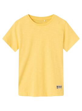 T-Shirt Name It Derviet Amarelo para Menino