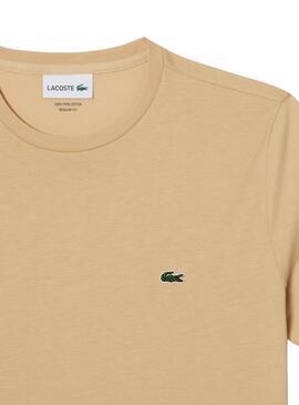 T-Shirt Lacoste Pima Beige para Homem