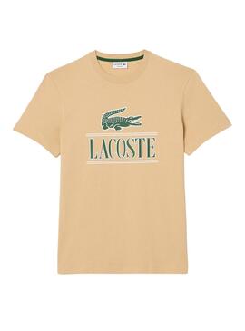 T-Shirt Lacoste Timeless Beige Homem e Mulher