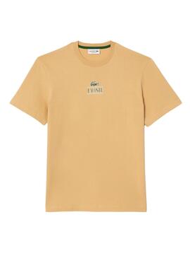 T-Shirt Lacoste Regular Beige para Homem e Mulher
