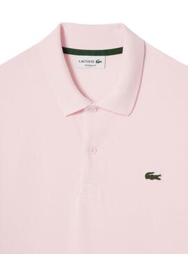 Polo Lacoste Stretch Rosa para Homem