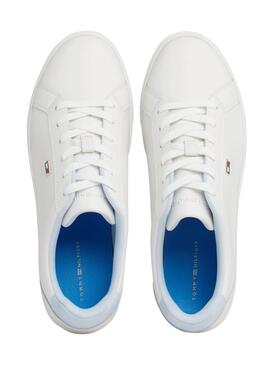 Sapatilhas Tommy Hilfiger Flag Court Branco Mulher