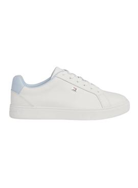 Sapatilhas Tommy Hilfiger Flag Court Branco Mulher