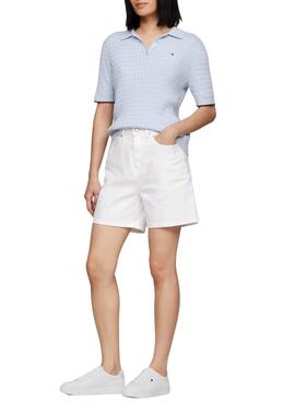 Sapatilhas Tommy Hilfiger Flag Court Branco Mulher