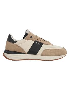 Sapatilhas Pepe Jeans Imbecil Tape Beige Homem