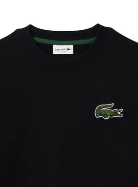 Sweat Lacoste Loose Preto para Homem e Mulher