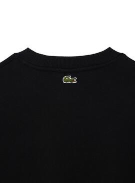 Sweat Lacoste Loose Preto para Homem e Mulher