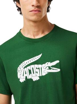 T-Shirt Lacoste Ultradry Verde para Homem