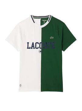 T-Shirt Lacoste Tenis Verde para Homem