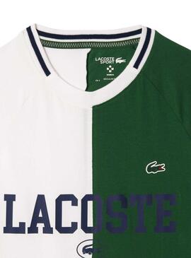 T-Shirt Lacoste Tenis Verde para Homem