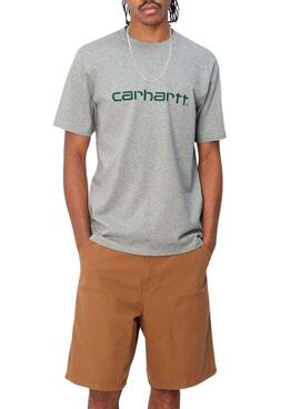 Camisa Carhartt Logo Cinza para Homem