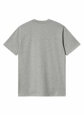 Camisa Carhartt Logo Cinza para Homem
