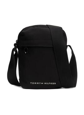 Bolsa Tommy Hilfiger Skyline preta para homens.