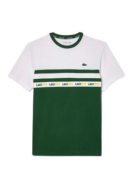 Camisa Lacoste Tênis Ultra-Dry Colorblock Verde