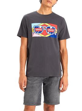 Camiseta Levis Archive Preto para Homem