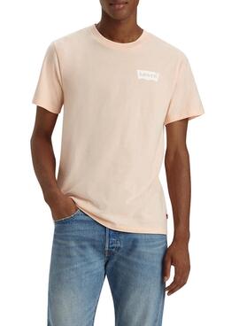 Camiseta Levis Seasonal Rosa para Homem