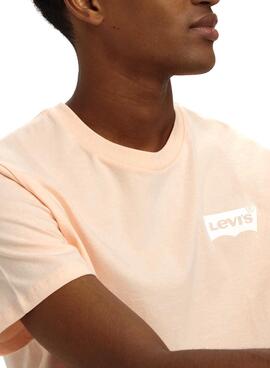 Camiseta Levis Seasonal Rosa para Homem