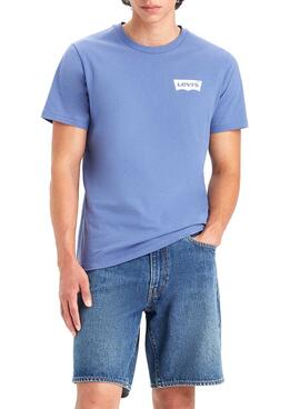 Camiseta Levis Seasonal Azul para Homem