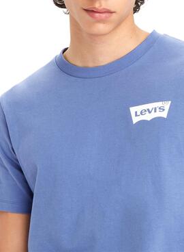 Camiseta Levis Seasonal Azul para Homem