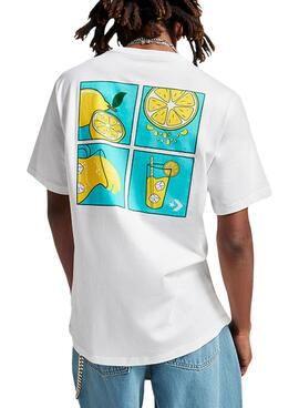 Camiseta Converse Limonada Branca para Homem.