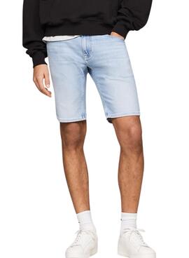 Bermuda Tommy Jeans Scanton Azul Claro Para Homem