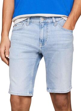 Bermuda Tommy Jeans Scanton Azul Claro Para Homem