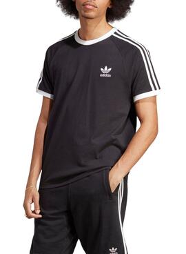 Camiseta Adidas 3-Stripes Tee Preto Para Homem.