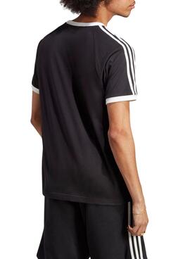 Camiseta Adidas 3-Stripes Tee Preto Para Homem.