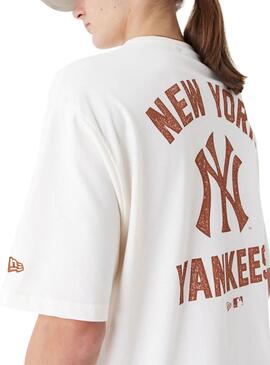 Camiseta New Era New York Yankees MLB Branca Masculina
