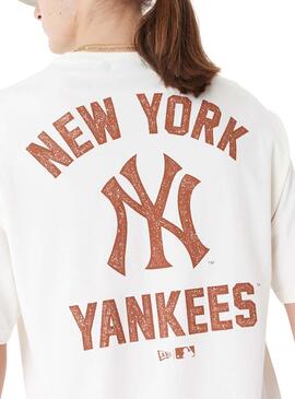 Camiseta New Era New York Yankees MLB Branca Masculina