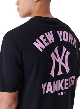 Camiseta New Era New York Yankees MLB Negro HombreTradução para o português: Camiseta New Era New York Yankees MLB Preta Masculina