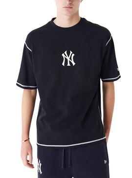 Camiseta New Era New York Yankees MLB Preto Homem