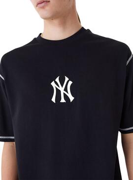 Camiseta New Era New York Yankees MLB Preto Homem