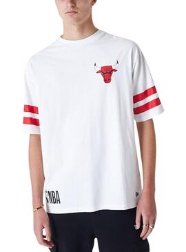 Camiseta New Era Chicago Bulls NBA Branca Masculina
