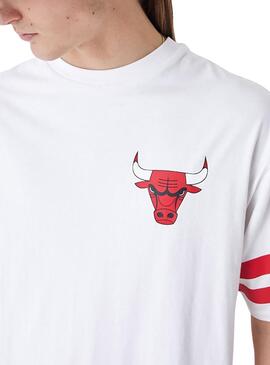 Camiseta New Era Chicago Bulls NBA Branca Masculina