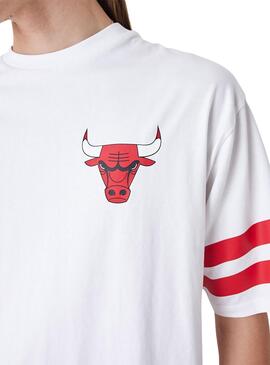 Camiseta New Era Chicago Bulls NBA Branca Masculina