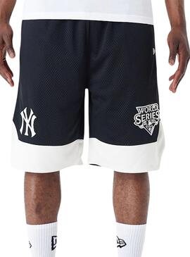 Bermuda New Era Mesh New York Yankee preto homem.