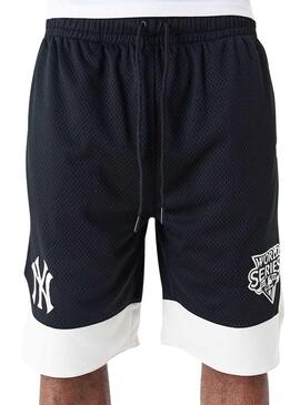 Bermuda New Era Mesh New York Yankee preto homem.