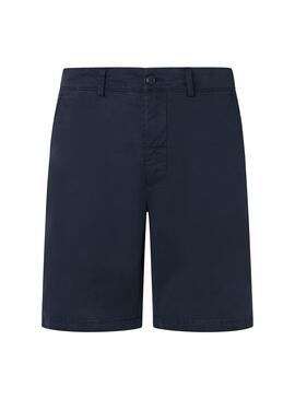 Bermudas Pepe Jeans azul marinho para homem.