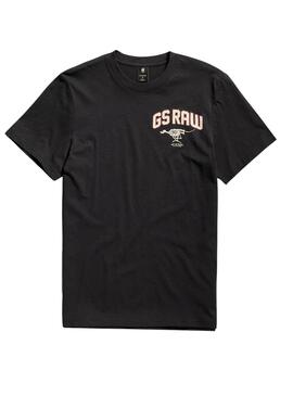 Camiseta G-Star Esqueleto Preto Para Homem