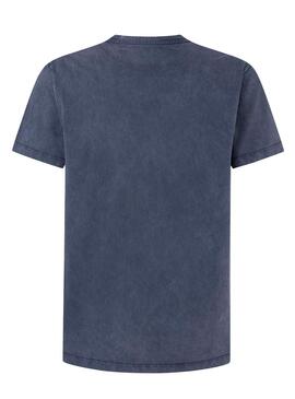 Camiseta Pepe Jeans Jacko Azul Marinho para Homem