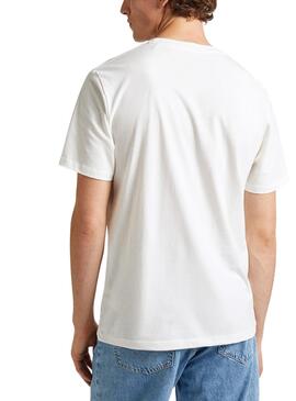 Camisa Pepe Jeans Claude Branca para Homem.