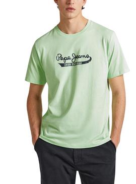 Camiseta Pepe Jeans Claude Verde para Homem
