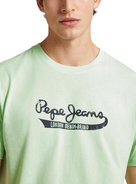 Camiseta Pepe Jeans Claude Verde para Homem