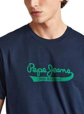 Camiseta Pepe Jeans Claude Marino para Homem