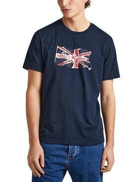 Camiseta Pepe Jeans Clag Azul-marinho para Homem