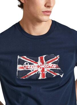 Camiseta Pepe Jeans Clag Azul-marinho para Homem