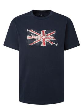 Camiseta Pepe Jeans Clag Azul-marinho para Homem