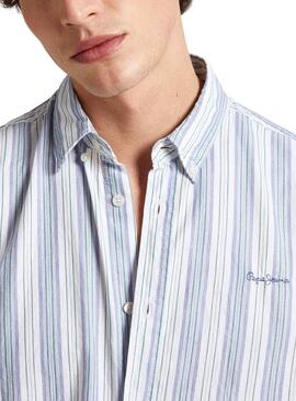 Camisa Pepe Jeans Pacific Branca para Homem.